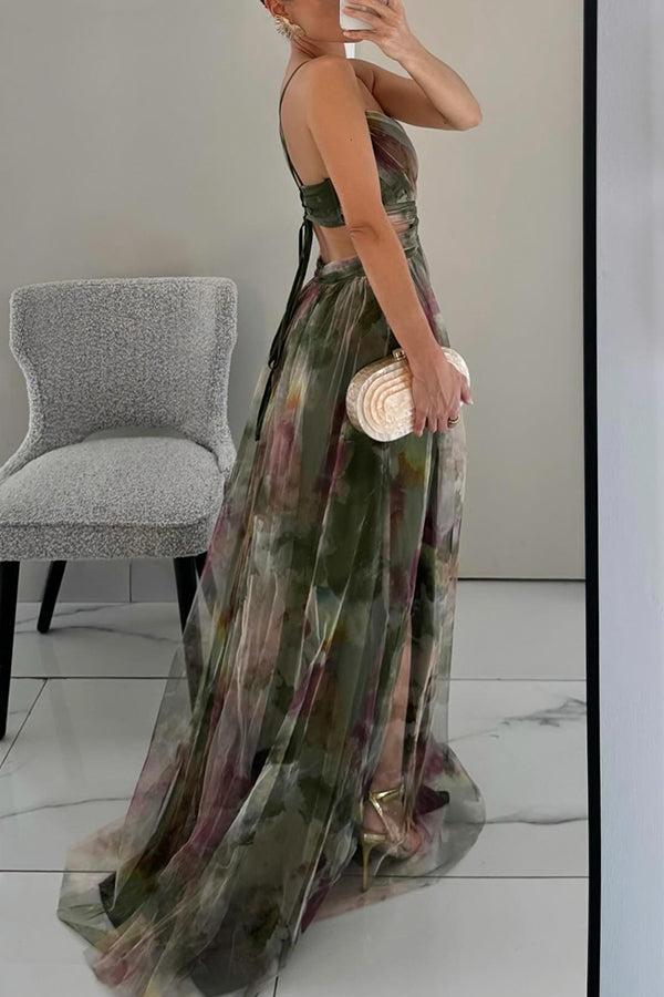 Carola | Charmante Robe Maxi à Imprimé Floral