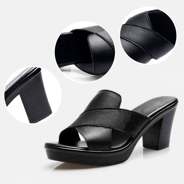 Ariane | Orthopedic Block Heel Slip-ons
