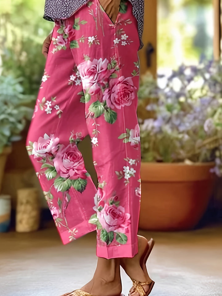 Viel | Airy Floral Pants