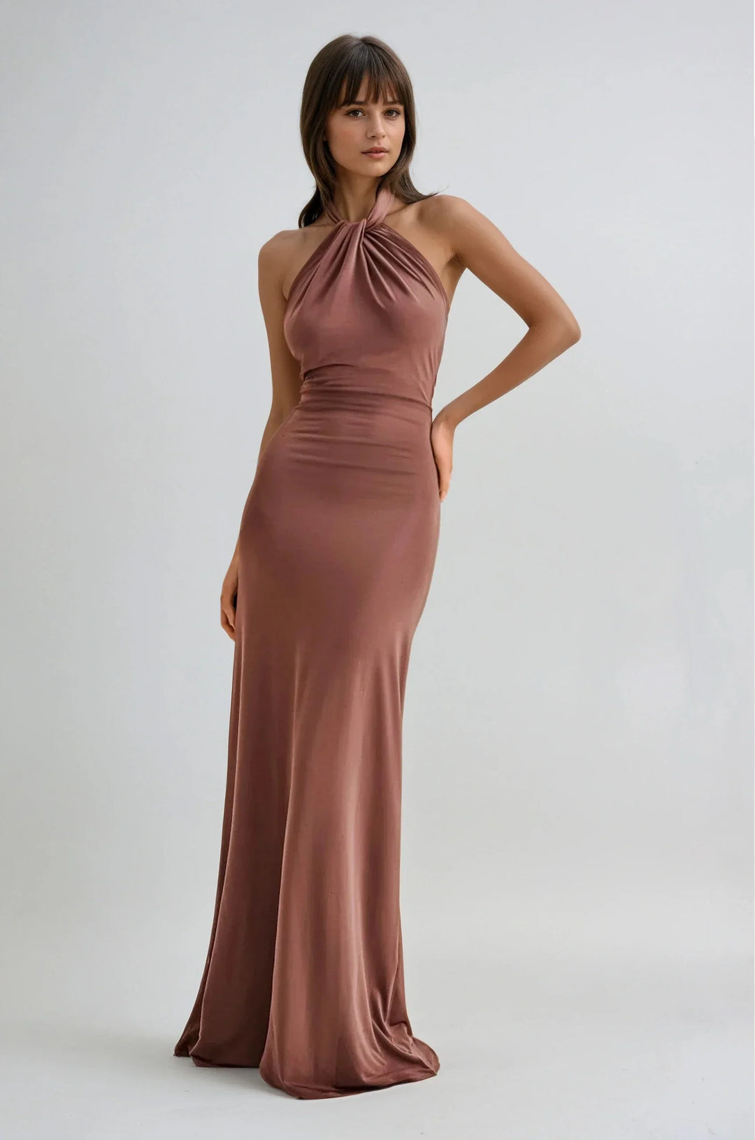Elyna | Halter Neck Maxi Dress