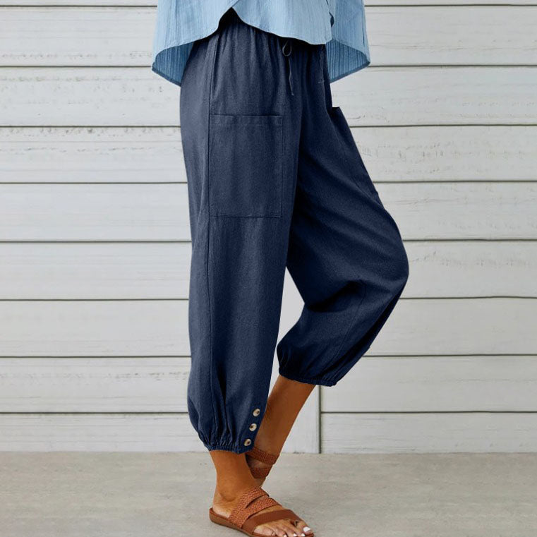 Dera | Cotton Linen Pants