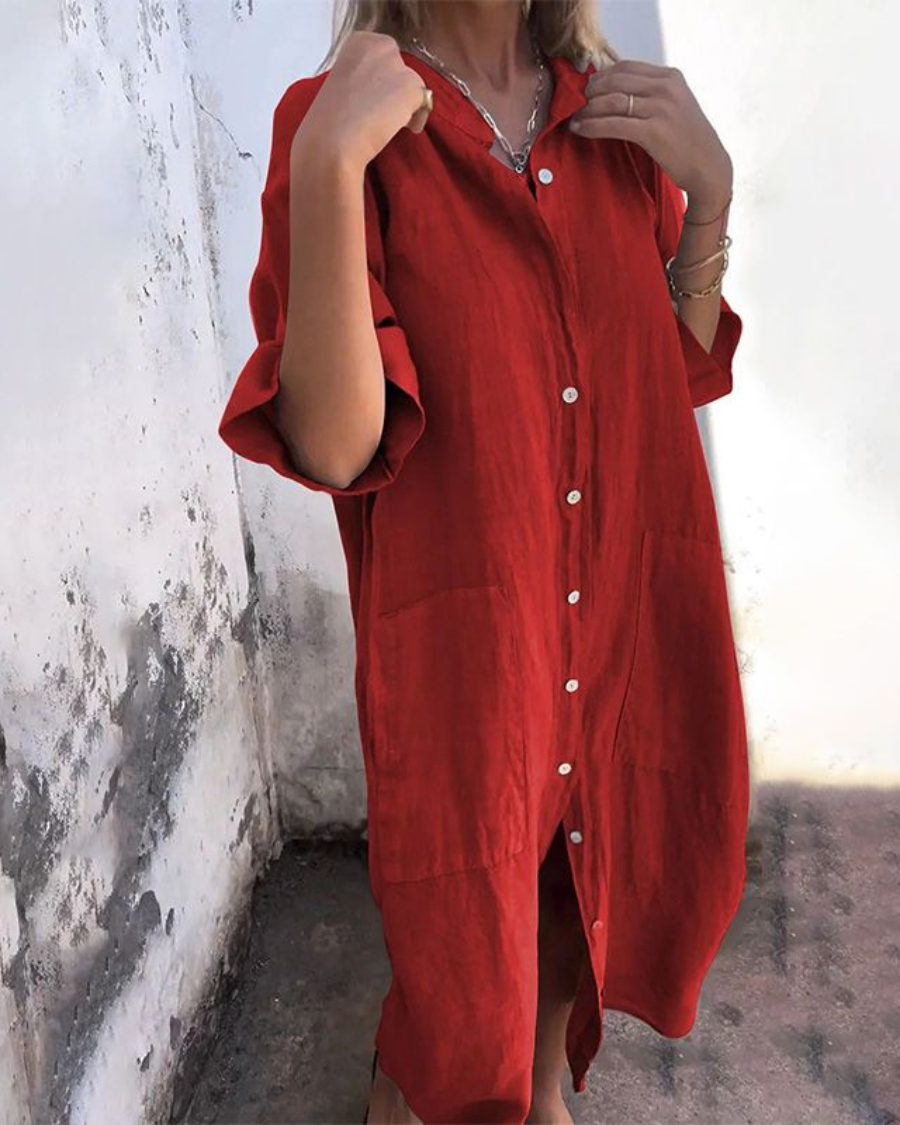Cadie | Ibiza Style Shirt Dress