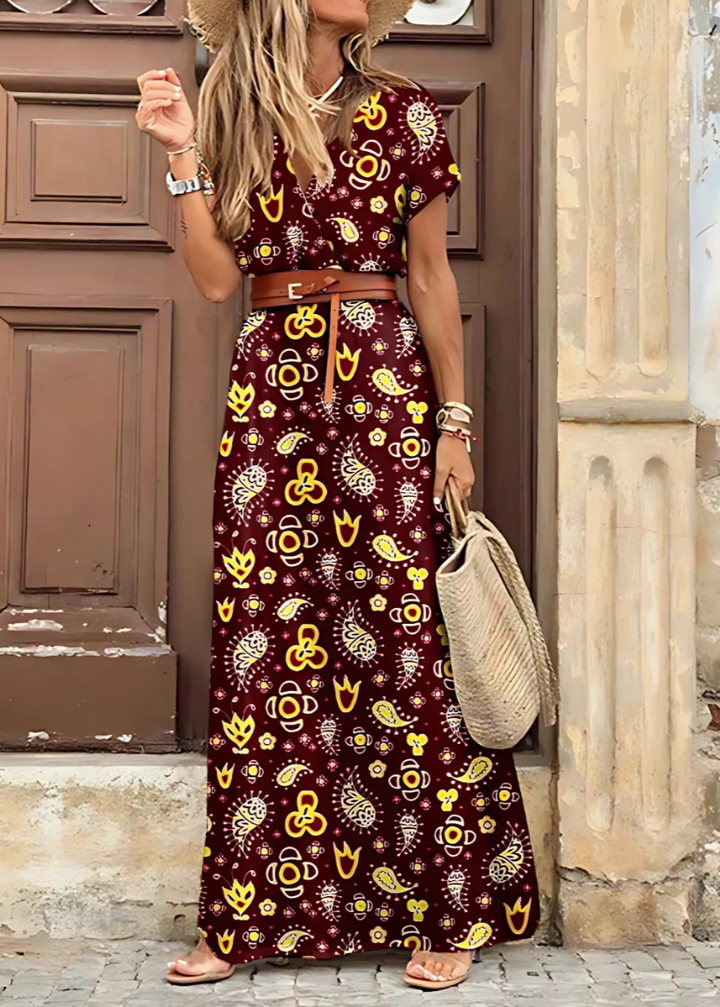 Hazel | Elegant Bohemian Maxi Dress