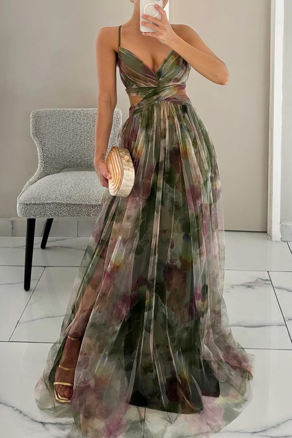 Carola | Charmante Robe Maxi à Imprimé Floral