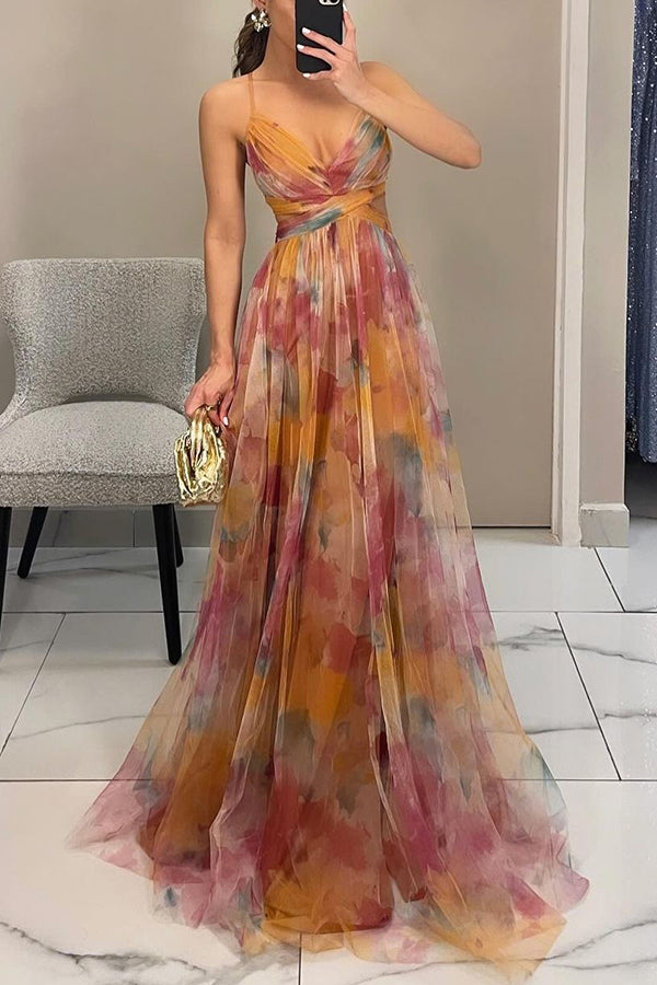 Carola | Charmante Robe Maxi à Imprimé Floral