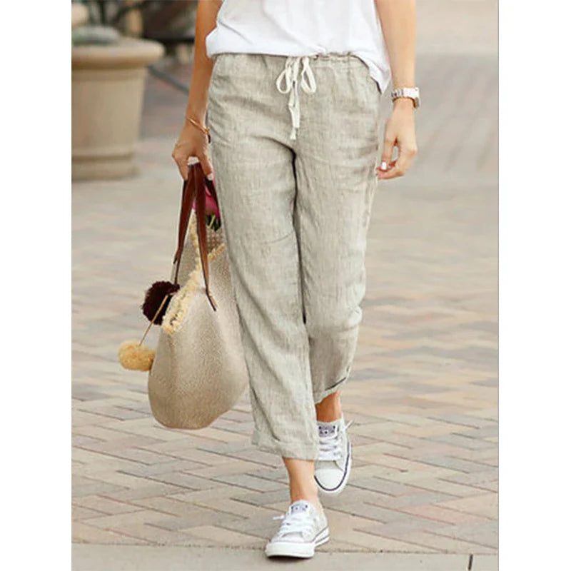 Clover | Linen Drawstring Pants