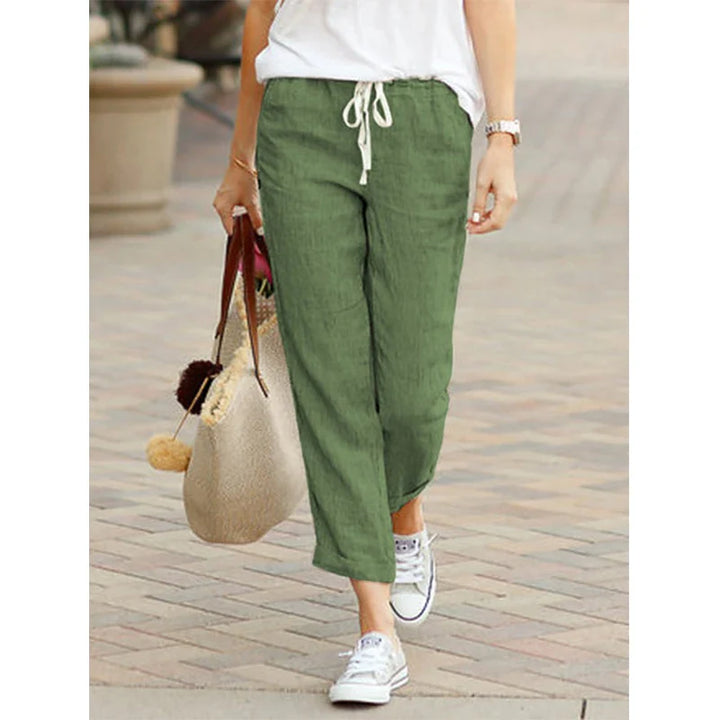 Clover | Linen Drawstring Pants