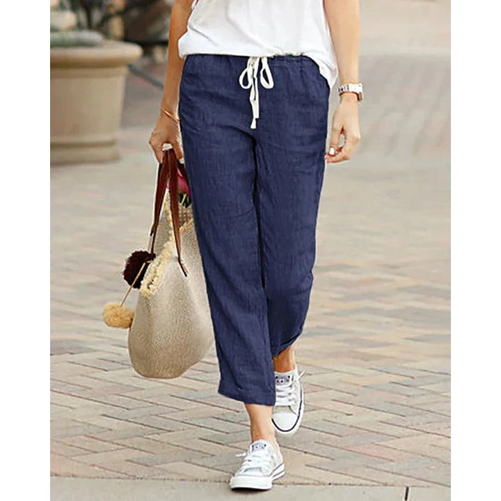 Clover | Linen Drawstring Pants