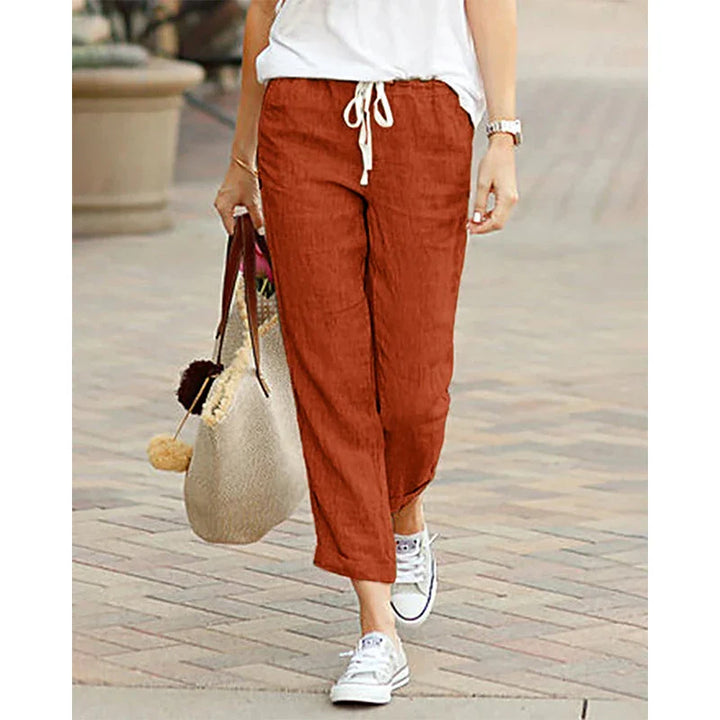 Clover | Linen Drawstring Pants