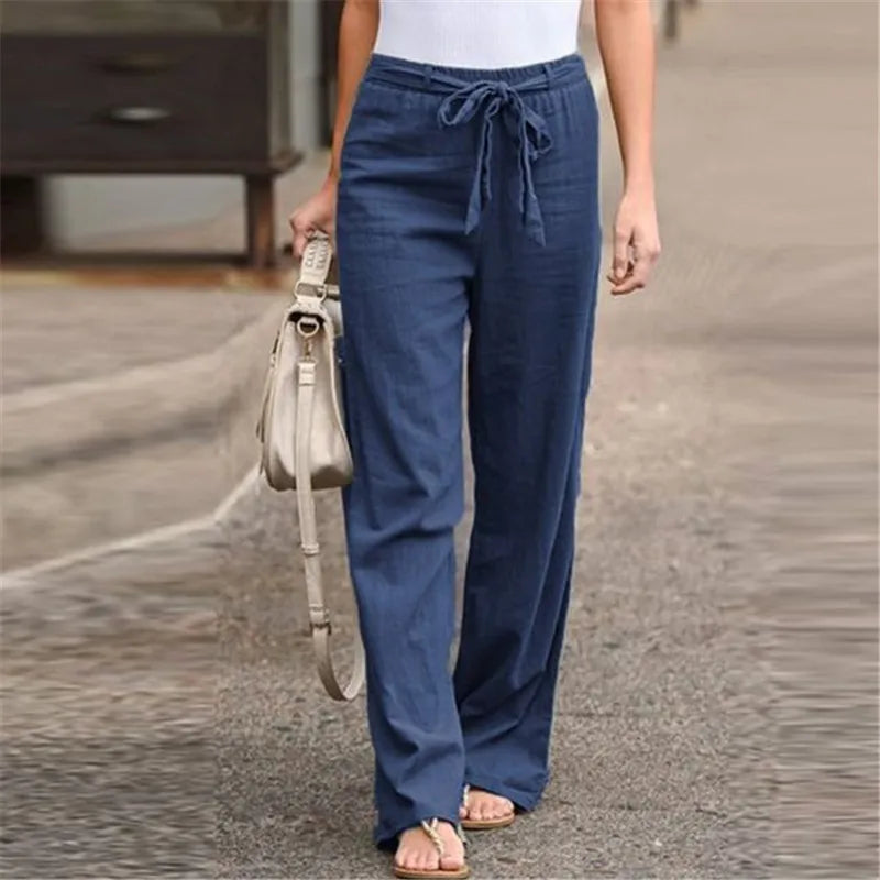 Ethel | Soft Drawstring Linen Pants