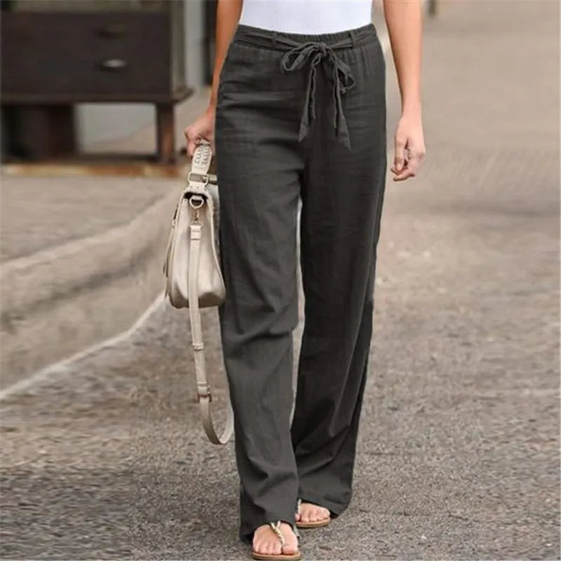 Ethel | Soft Drawstring Linen Pants