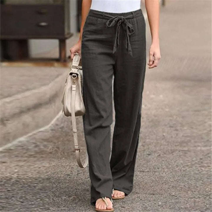 Ethel | Soft Drawstring Linen Pants
