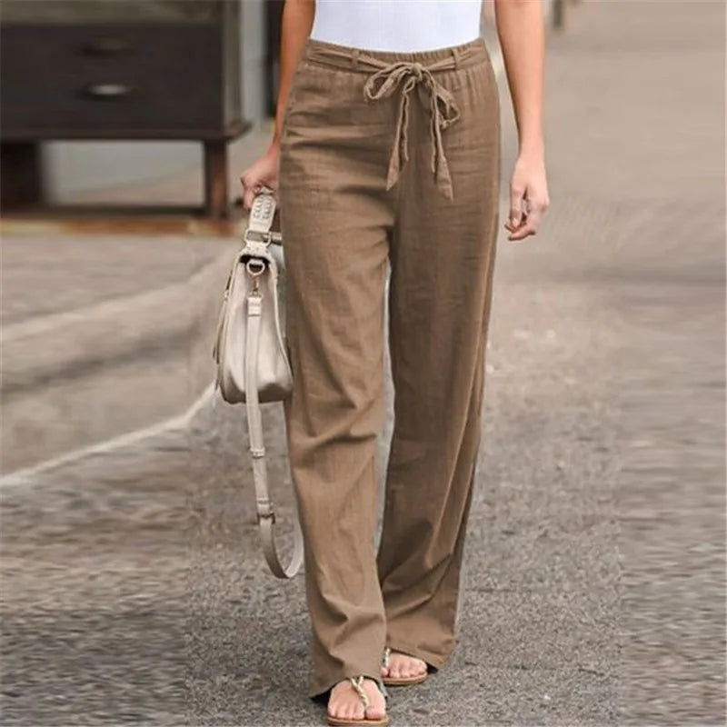 Ethel | Soft Drawstring Linen Pants