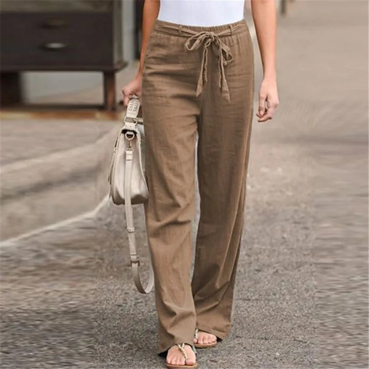 Ethel | Soft Drawstring Linen Pants