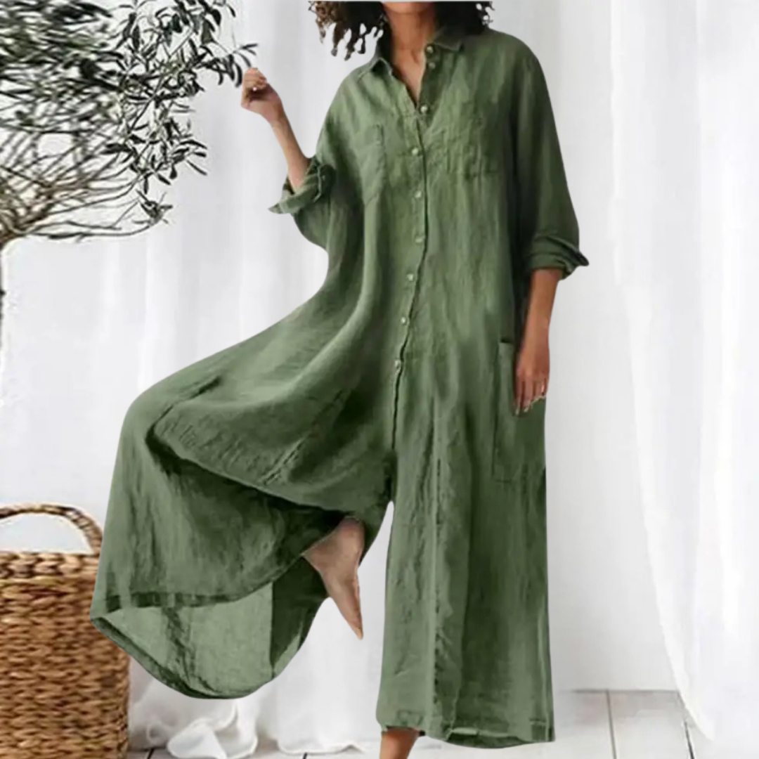 Josie | Women's Linen Blend Jumpsuit