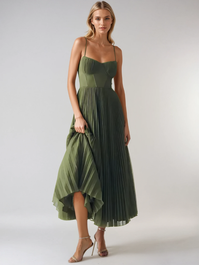 Claire | Élégante Robe Verte