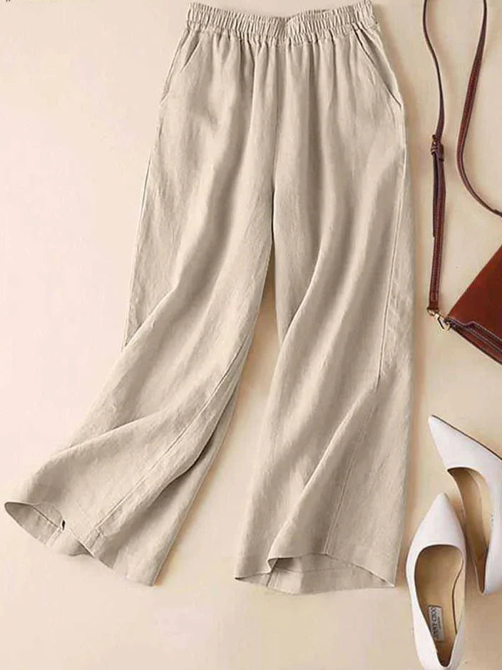 Zandea | Casual Light Solid Color Pants