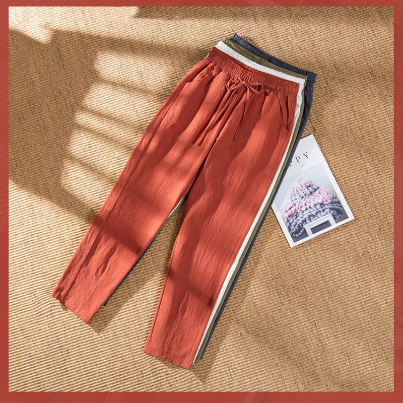 Janine | All Season Elastic waist Casual Trousers