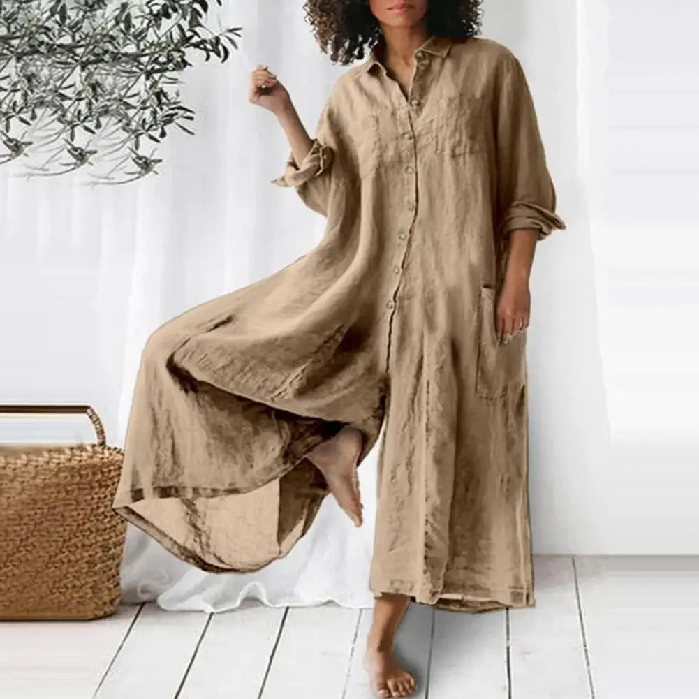 Josie | Women's Linen Blend Jumpsuit