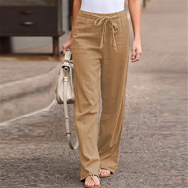 Ethel | Soft Drawstring Linen Pants