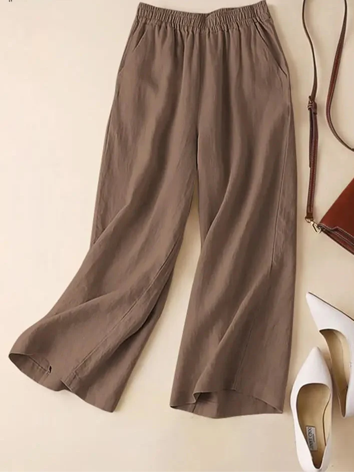 Zandea | Casual Light Solid Color Pants