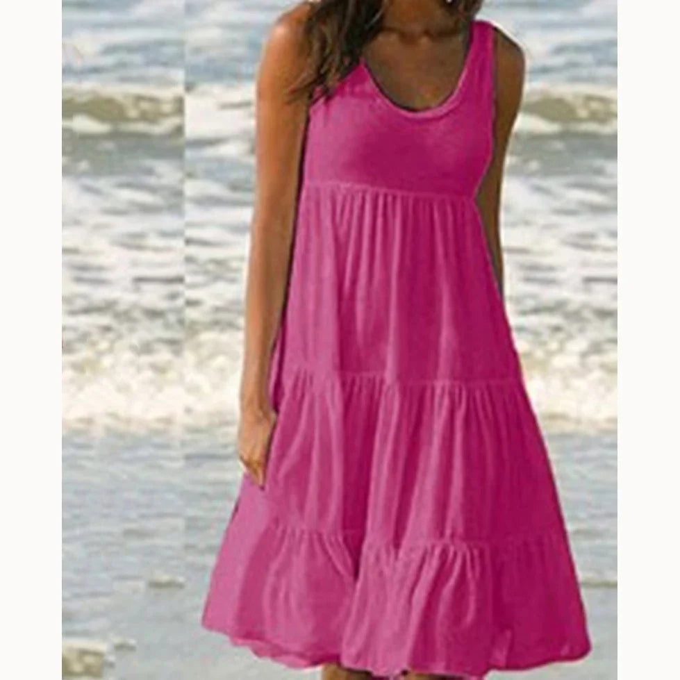 Mitch | Boho Ruffle Tank Dress