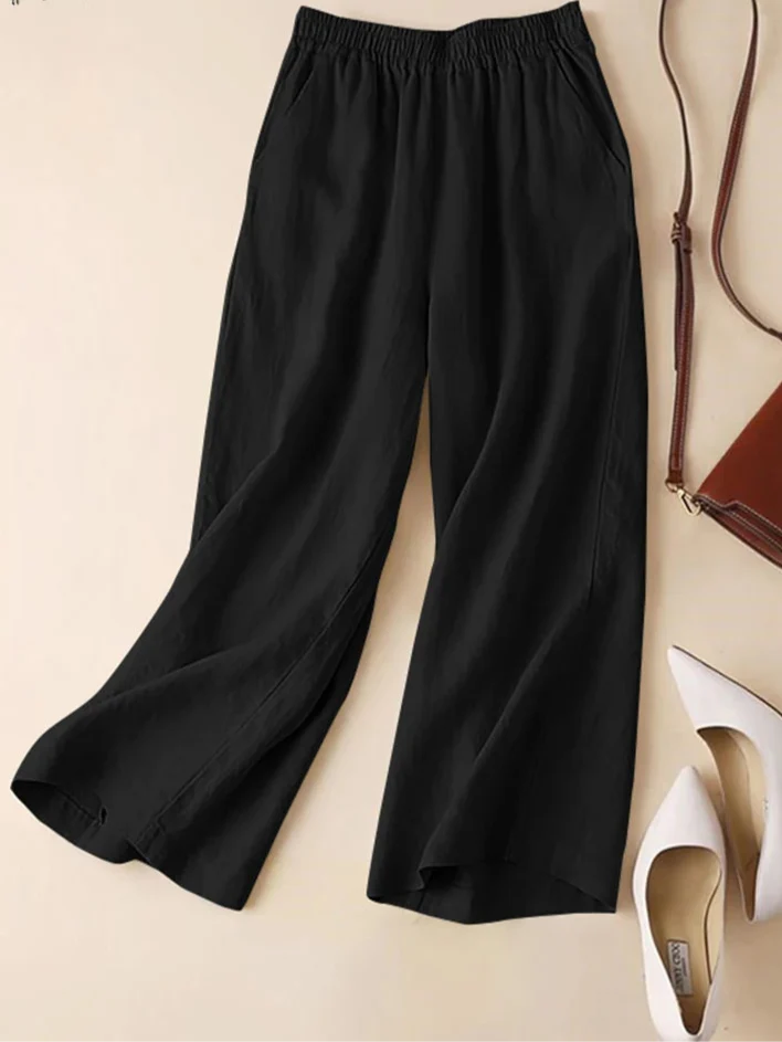 Zandea | Casual Light Solid Color Pants