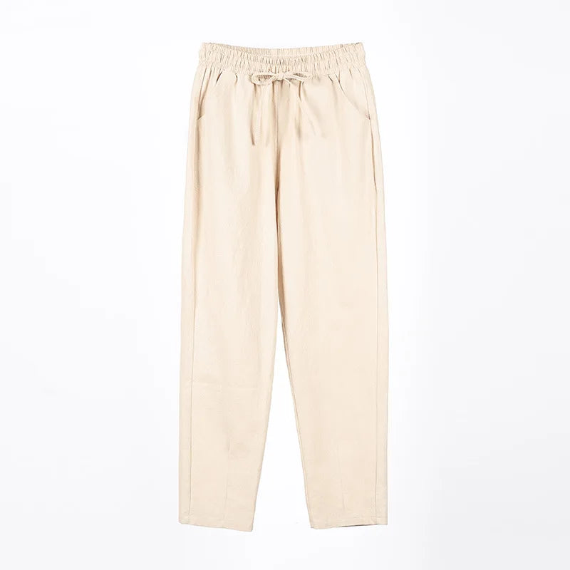Janine | All Season Elastic waist Casual Trousers