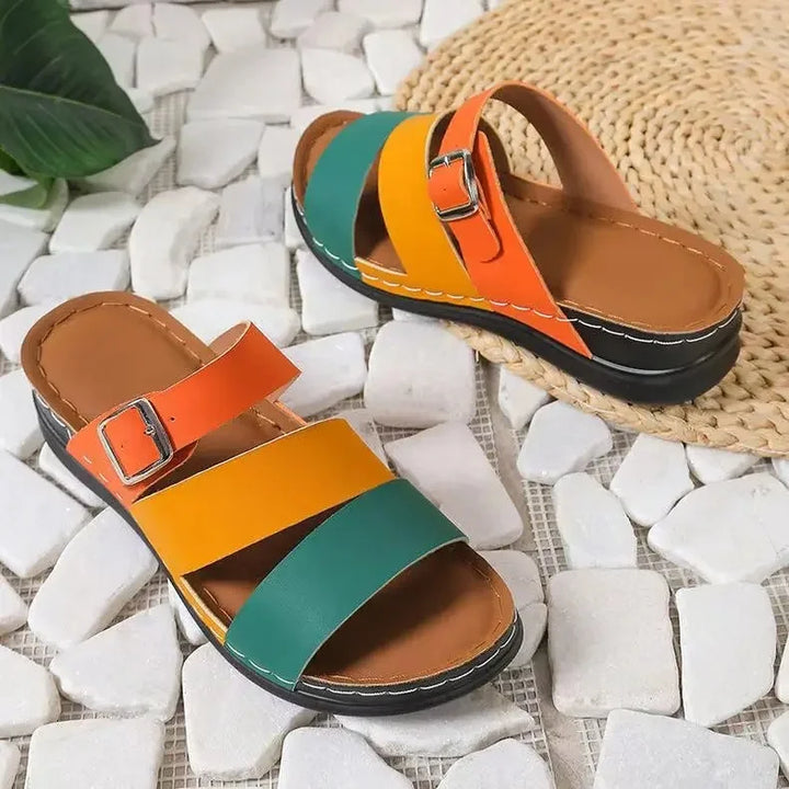 Nari | Orthopedic Rainbow Slide Sandals
