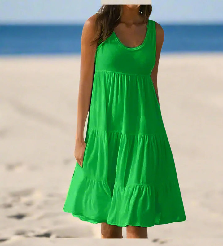 Mitch | Boho Ruffle Tank Dress