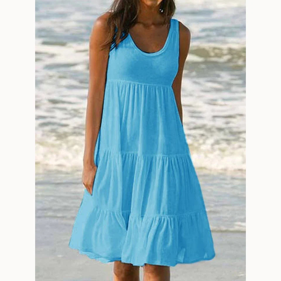 Mitch | Boho Ruffle Tank Dress