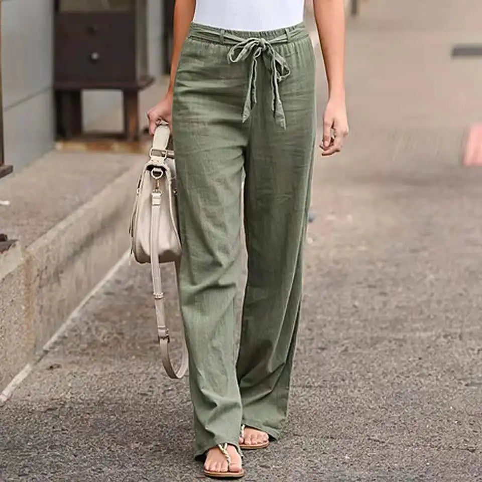 Ethel | Soft Drawstring Linen Pants