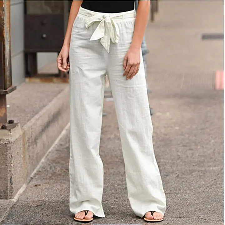 Ethel | Soft Drawstring Linen Pants