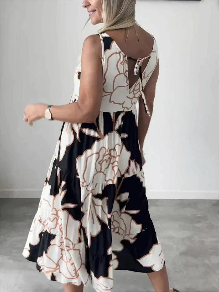 Aveline | Stylish Floral Pattern Dress