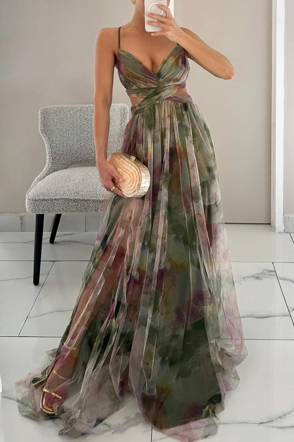 Carola | Charmante Robe Maxi à Imprimé Floral