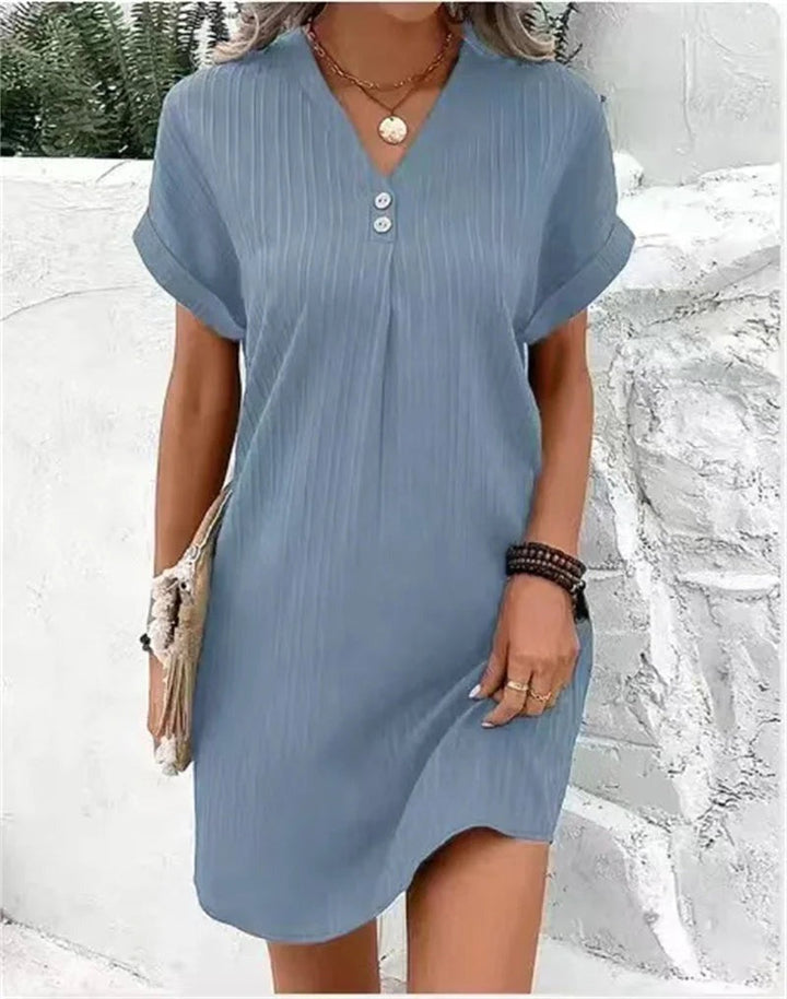 Bella | Easy V-Neck Tunic Dress