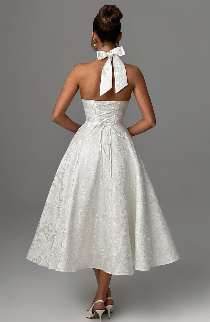 Ara™ | Midi Robe à Col Montant