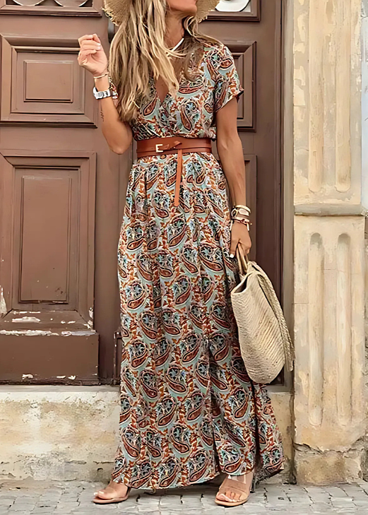 Hazel | Elegant Bohemian Maxi Dress