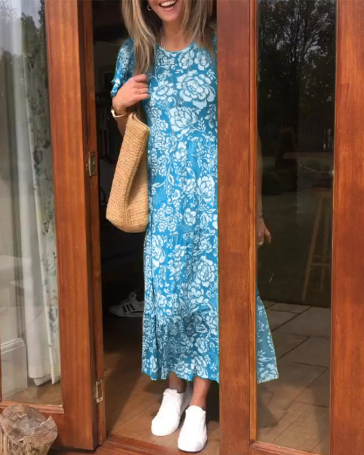 Isla - Short Sleeve Floral Dress