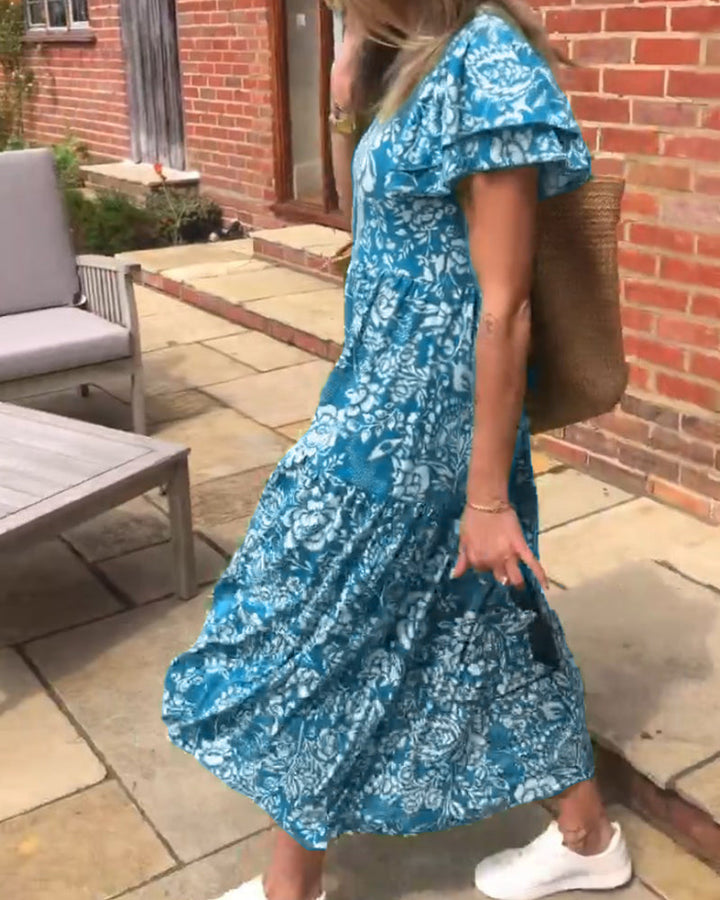 Isla - Short Sleeve Floral Dress