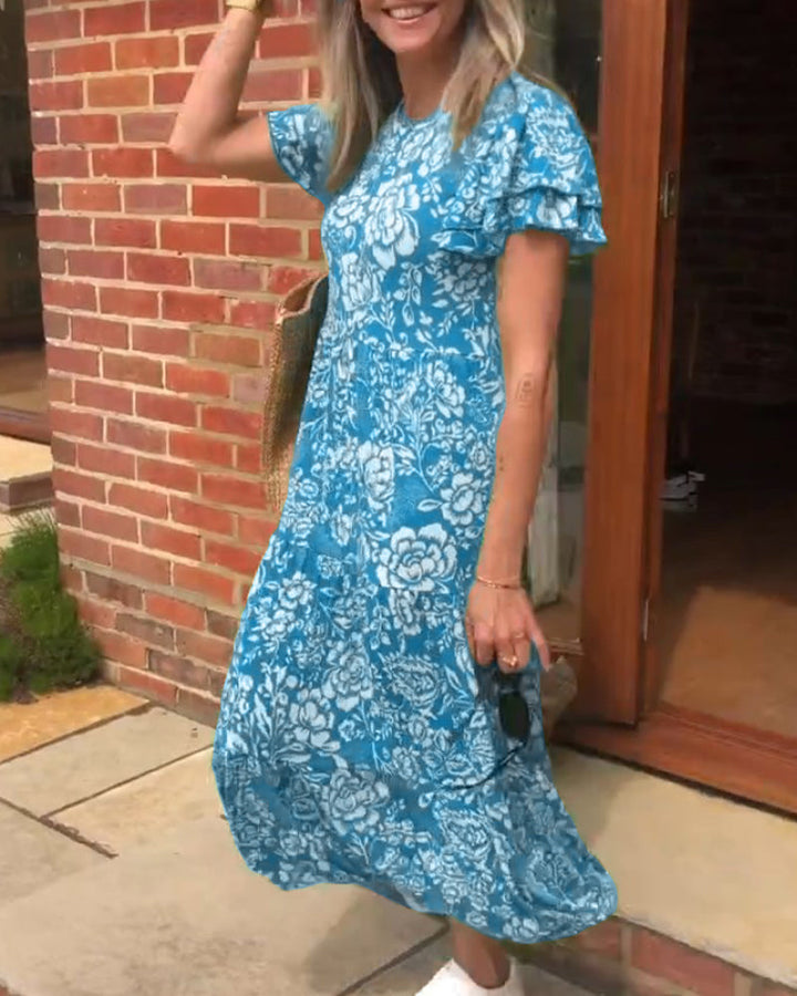 Isla - Short Sleeve Floral Dress