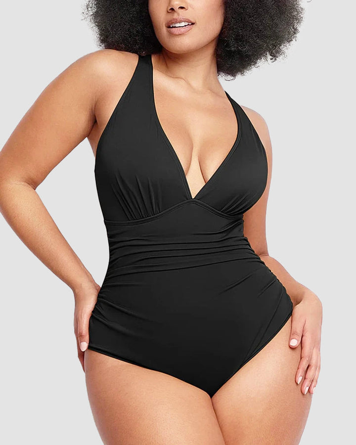 Wioletta | Maillot de bain sculptant à dos ouvert