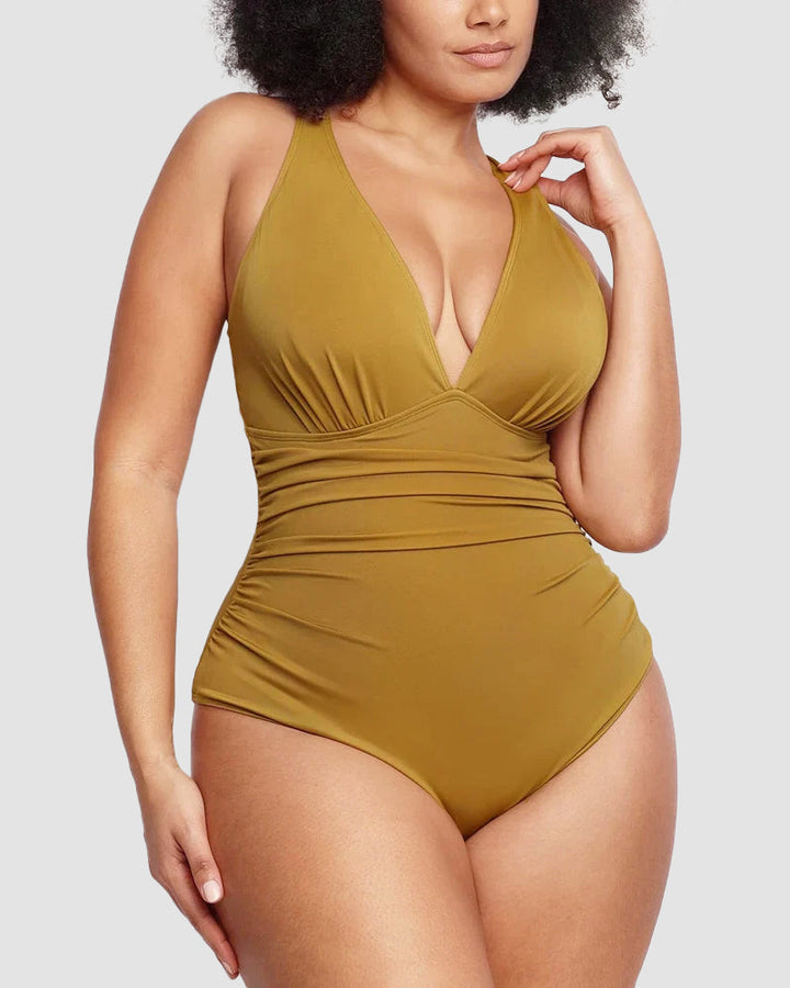 Wioletta | Maillot de bain sculptant à dos ouvert