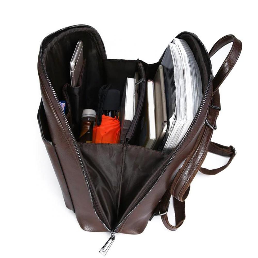 Stella | Classic Double Zip Backpack with a Sleek Design