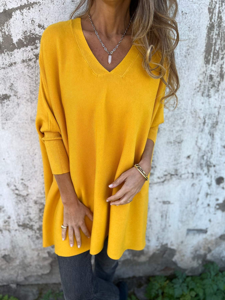 Céline | Oversized V-Neck Sweater