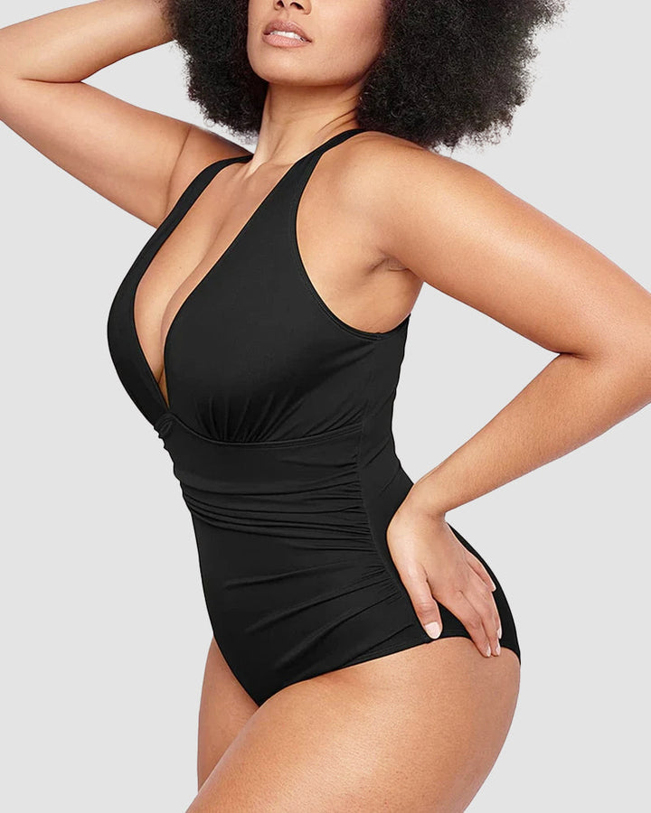 Wioletta | Maillot de bain sculptant à dos ouvert