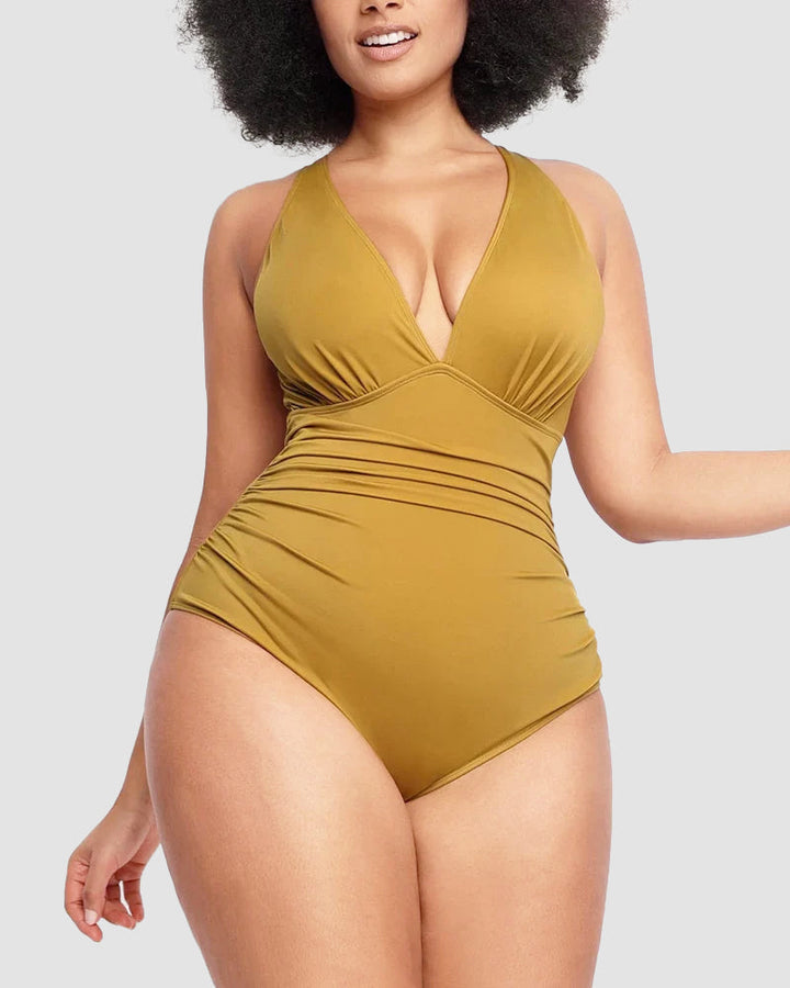 Wioletta | Maillot de bain sculptant à dos ouvert