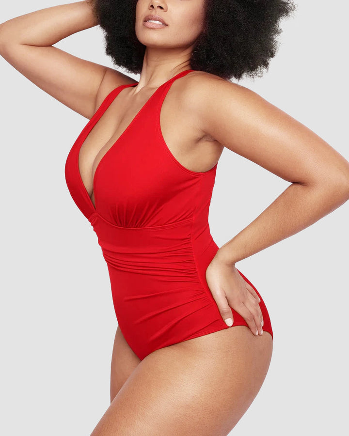 Wioletta | Maillot de bain sculptant à dos ouvert