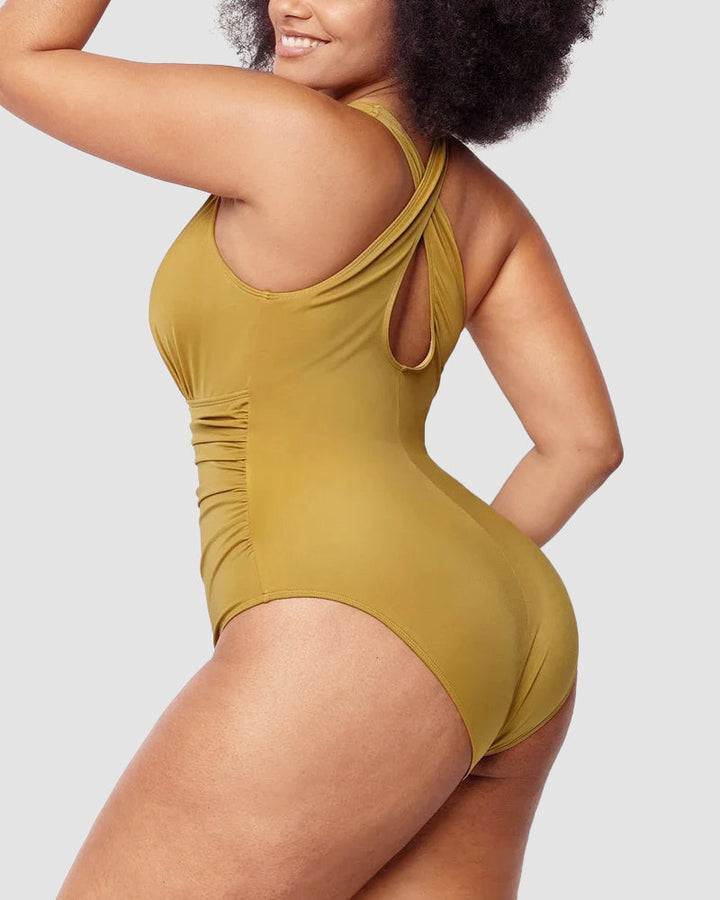 Wioletta | Maillot de bain sculptant à dos ouvert