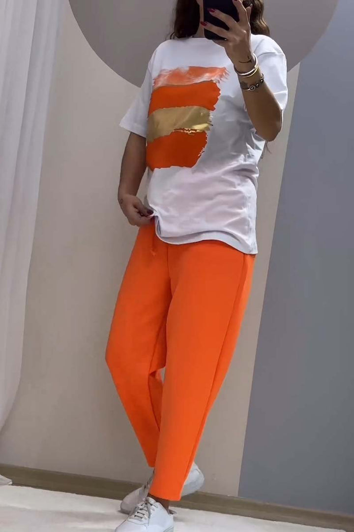 Bronte | Ensemble Décontracté T-shirt et Pantalon